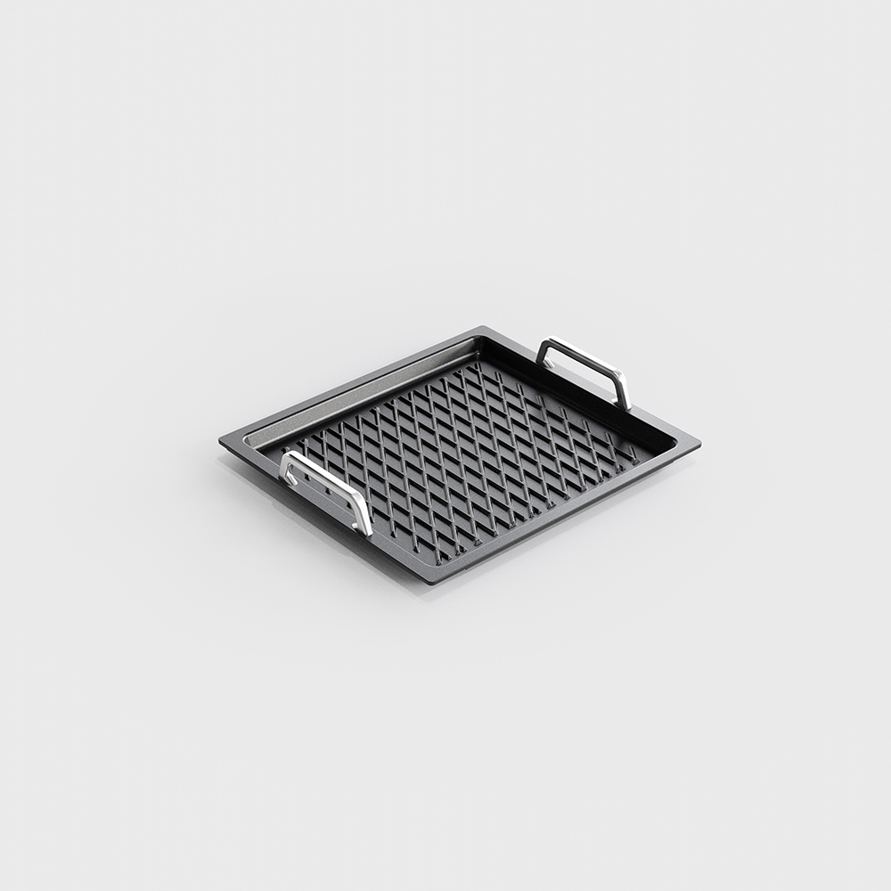 Gastronorm 2/3, 1 inch, BBQ surface and handles gallery 1