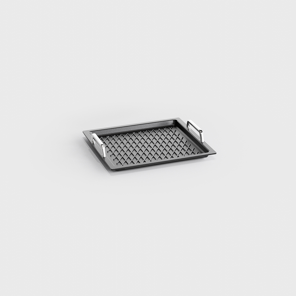 Gastronorm 2/3, 1 inch, BBQ surface and handles gallery 2