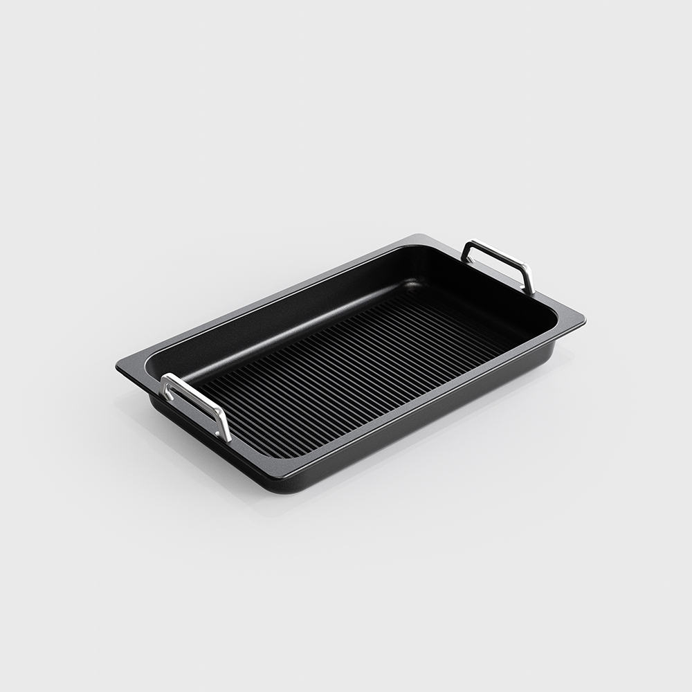 Gastronorm 1/1, 2 inch deep, grill surface and handles gallery 1