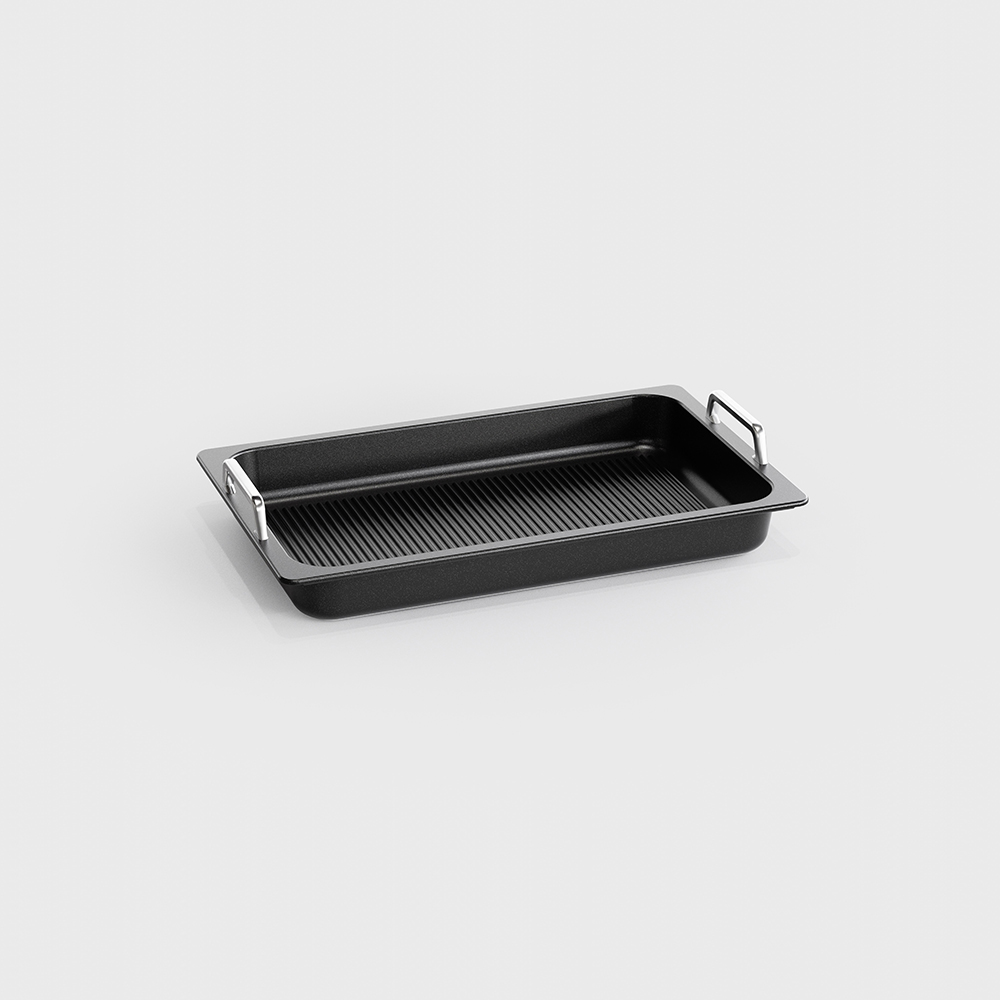Gastronorm 1/1, 2 inch deep, grill surface and handles gallery 2