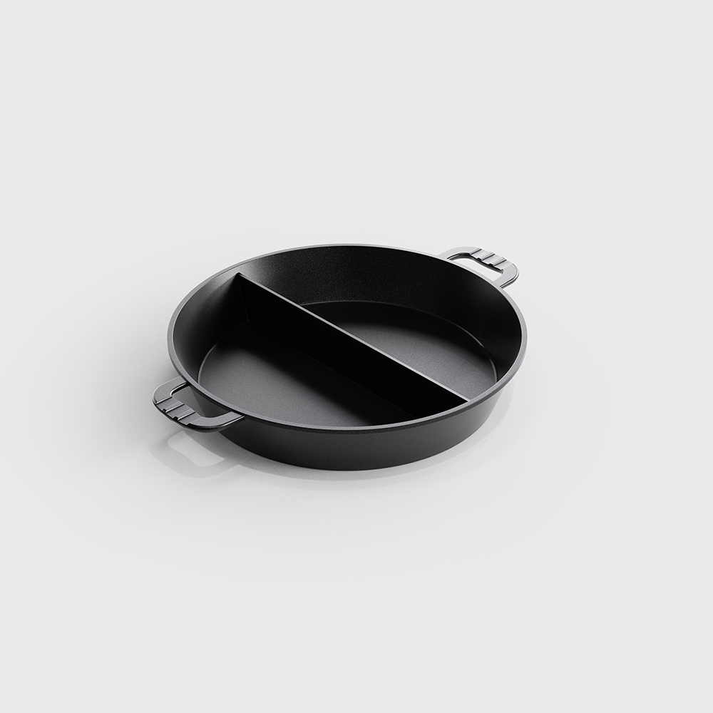 Large capacity Pan , Ø 20 inch, 2 Segments gallery 1