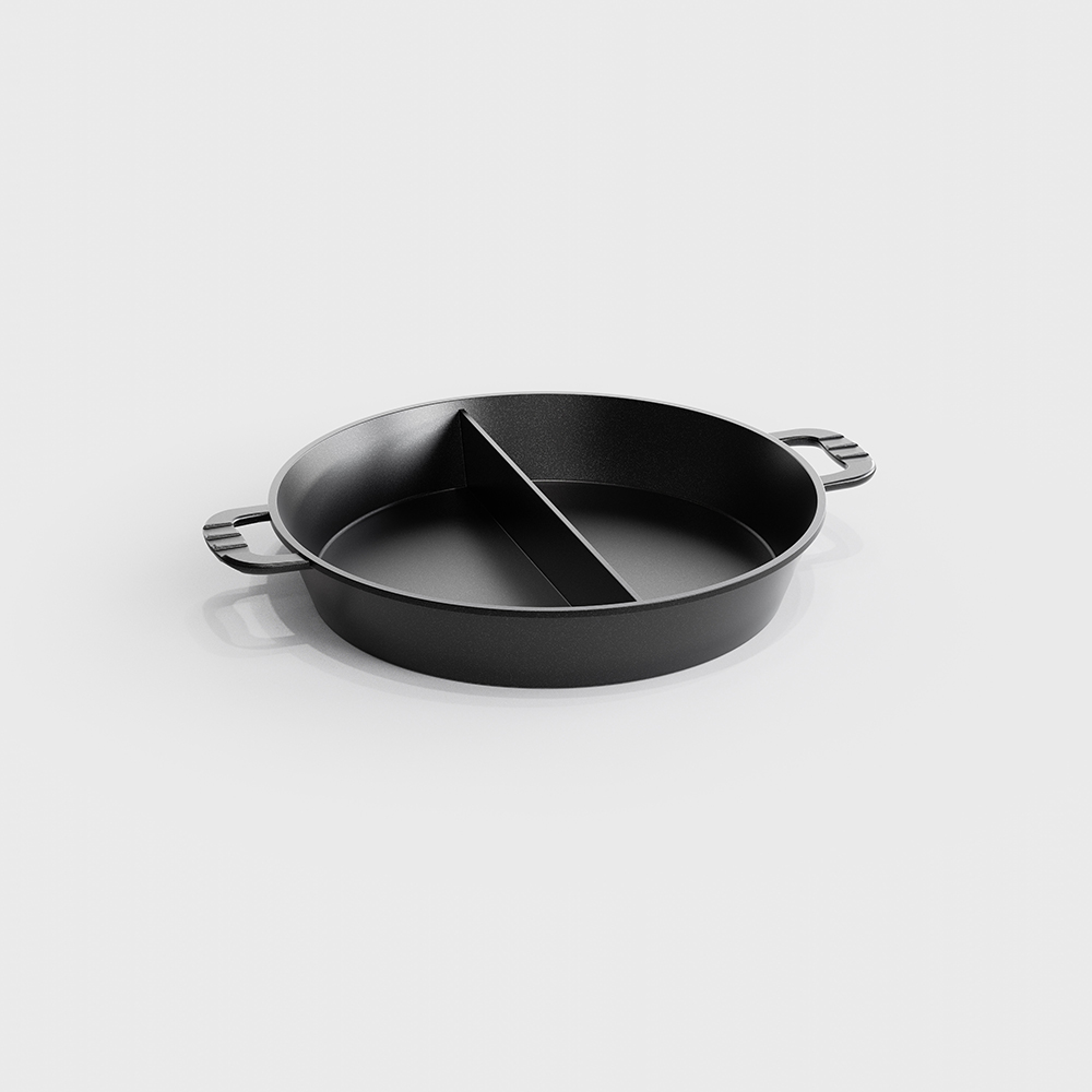 Large capacity Pan , Ø 20 inch, 2 Segments gallery 2
