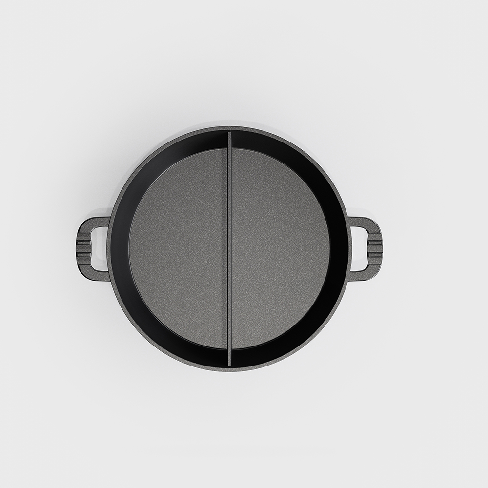 Large capacity Pan , Ø 20 inch, 2 Segments gallery 4